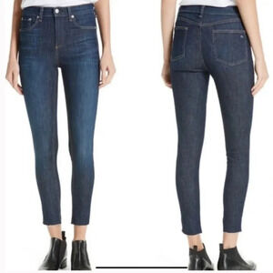 Rag & Bone 10 inch ankle skinny raw hem. Sz.26 mad river wash